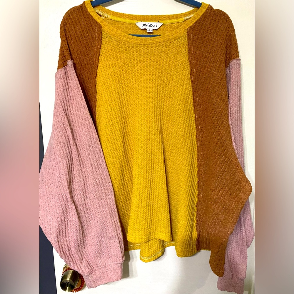Davi&Dani color block sweater
